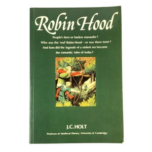 Robin des Bois par JC Holt Broché 1983 Histoire médiévale Cartes Illustrations Royaume-Uni