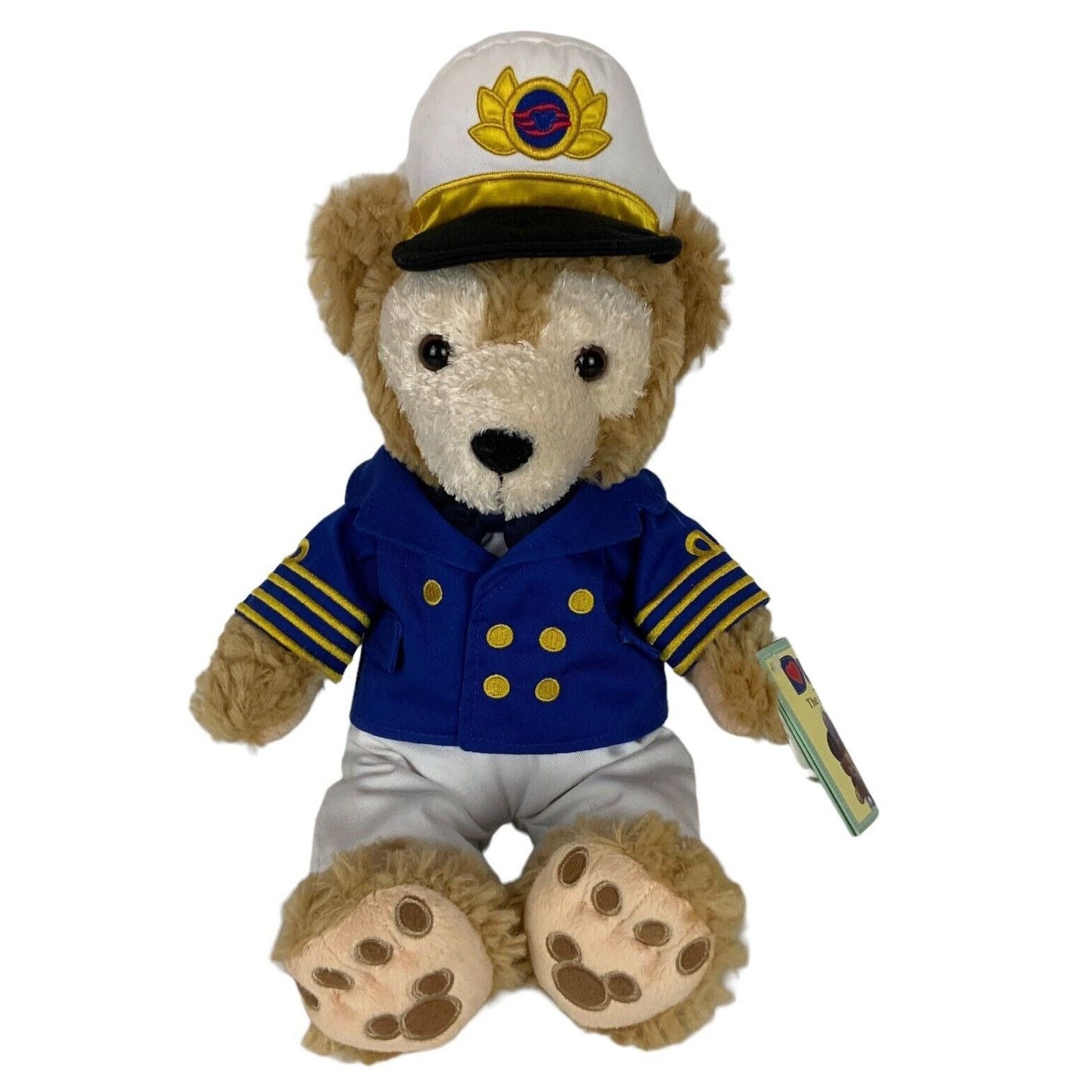 Disney Cruise Line Captain Duffy Bear 12 Inch Plush Stuffed