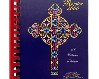 Coppell TX First United Methodist Church Cookbook Rejoice 2000 Spiral Bound