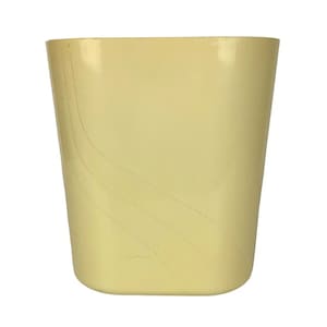 Rubbermaid Papierkorb Mandel Oval Swirl Kontur Plastikmülleimer Vtg 80er Jahre