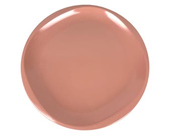 Bootonware saladeborden set van 4 Melmac melamine bonbon roze midden van de eeuw modern