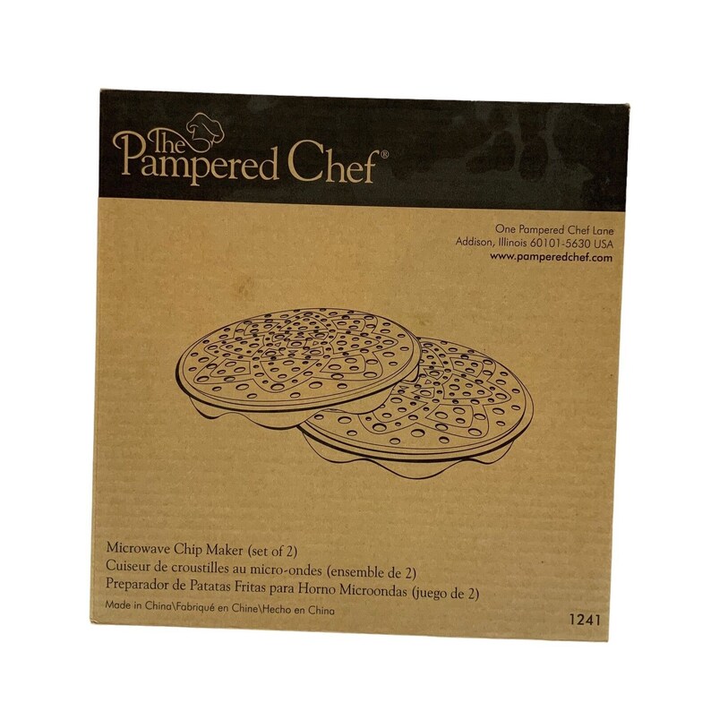 The Pampered Chef Microwave Potato Chip Maker 1241 Etsy