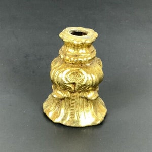 Loevsky L&L WMC Lamp Candelabra Finial Part 9178 Gold Gilded Cast Metal Vintage