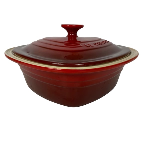 Le Creuset L'amour Heart-shaped Red Stoneware Dutch Oven Casserole