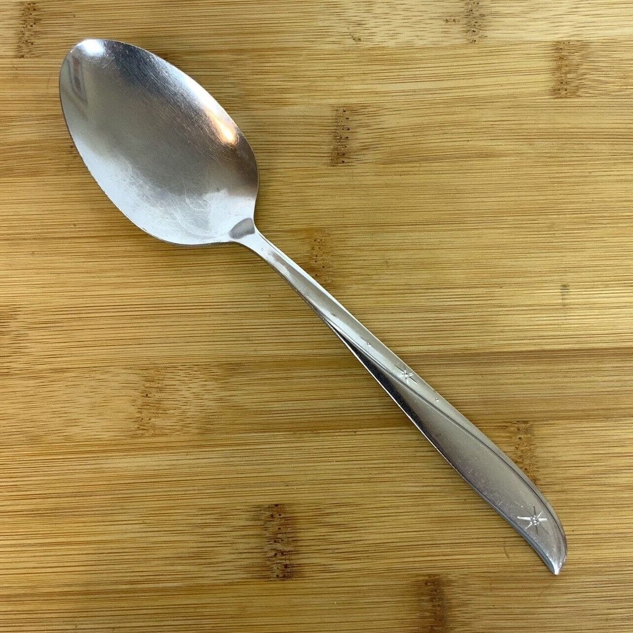 Oneida Community Twin Star Solid Serving Spoon Stainless Steel
