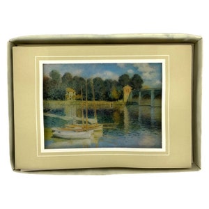Claude Monet 8 Tarjetas y sobres El puente de Argenteuil Papelería de bellas artes