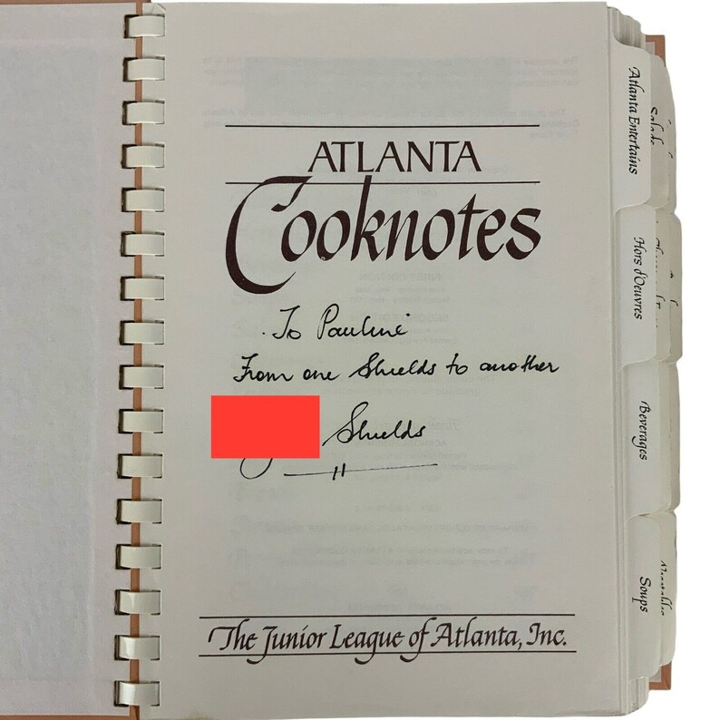 Atlanta Cooknotes the Junior League of Atlanta Cookbook Vtg 1987 Spiral ...