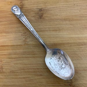Vintage William McKinley Commemorative Spoon by Wm Rogers Mfg Co Silverplate