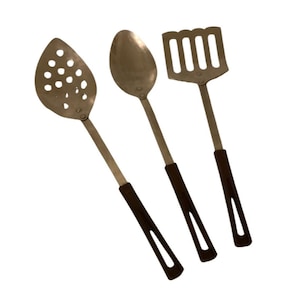 Vintage Stanhome Stainless Steel Set 3 Kitchen Utensils Spoons Spatula Stanley