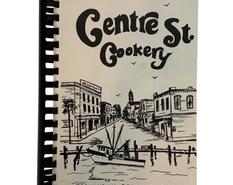 Centre St Cookery Magnolia Garden Club Cookbook Spiral-Bound Vintage 1979