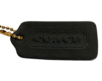 Vintage Coach Legacy Small Pocket Zip Bag 9136 Black Leather