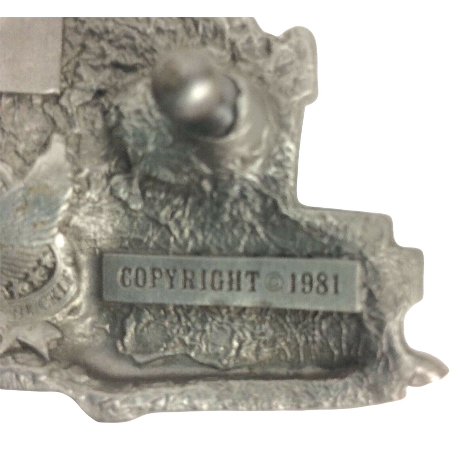 VINTAGE 1981 LOCOMOTIVE No.165 CHICAGO MADE IN USA BELT BUCKLE Locomotive No 165 Great American Buckle Chicago Belt Train  main image 2