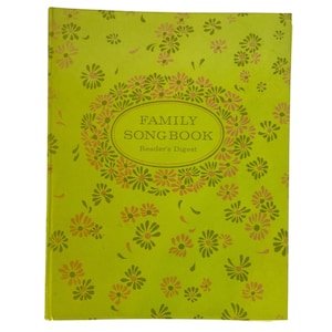 Readers Digest Family Songbook Spiral-Bound Hardcover Floral Cover Vintage 1969