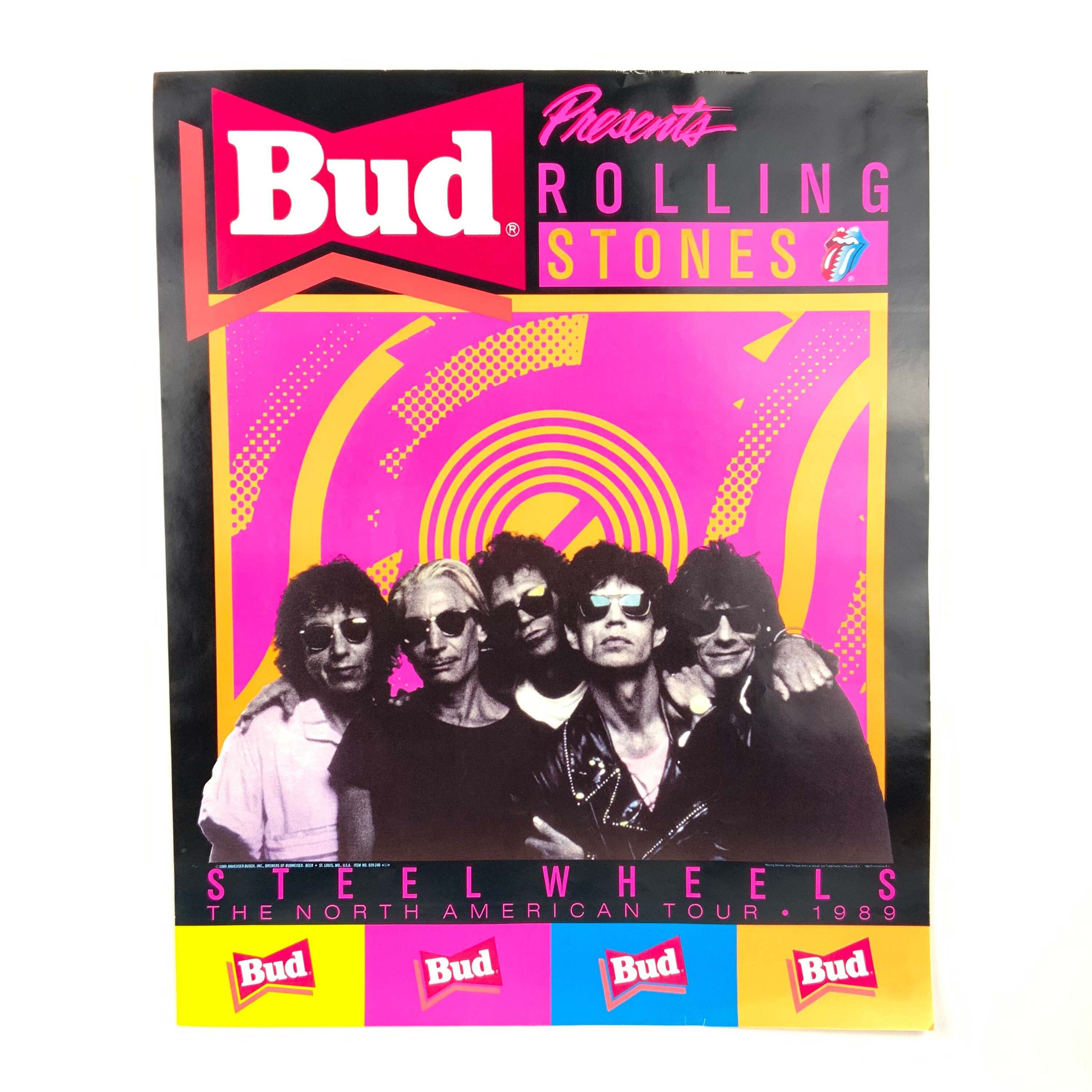 VINTAGE - 【80&#39;s】 ROLLING STONES steel wheel tour Vintage 80's 1989 The Rolling Stones Steel Wheels Tour