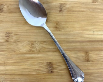 Oneida Community Clarette Solid Serving Spoon Stainless Steel Discontinued