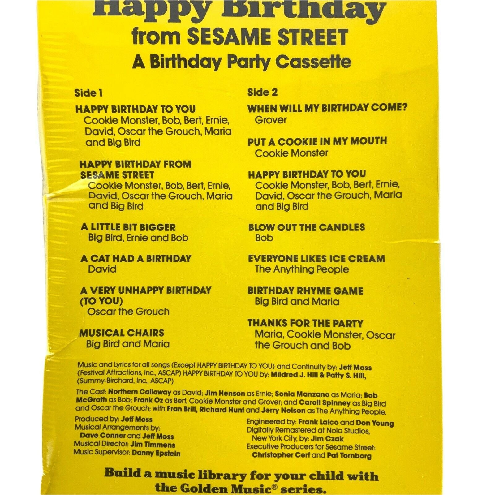 Happy Birthday From Sesame Street Audio Cassette 1992 Golden - Etsy