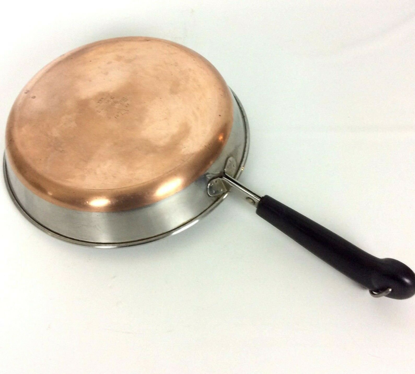 Revere Ware 1801 Copper Bottom Skillet 9 inch With Lid Vintage Etsy