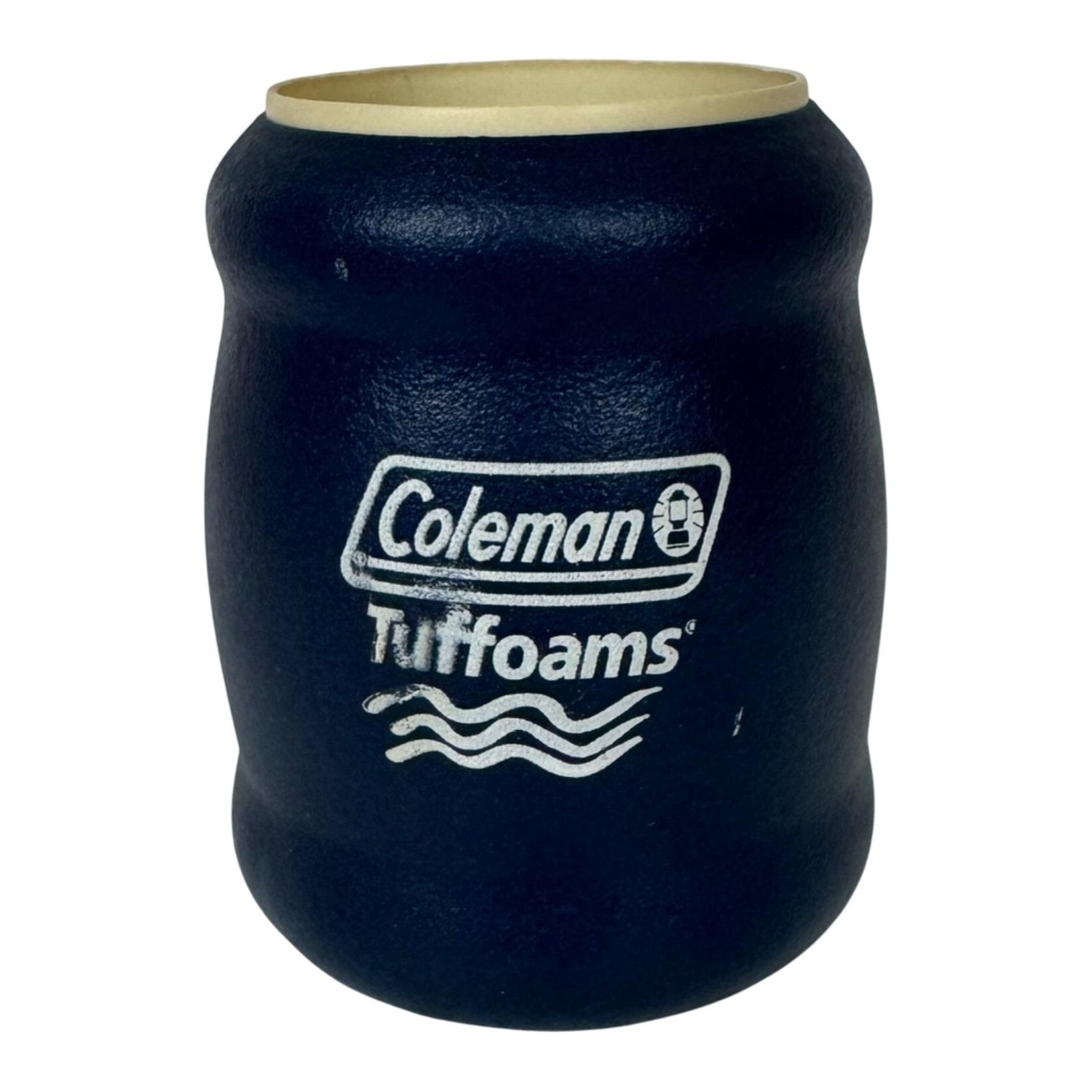Vintage Coleman Tuffoams Navy Blue Insulated Can Cooler Cozie for