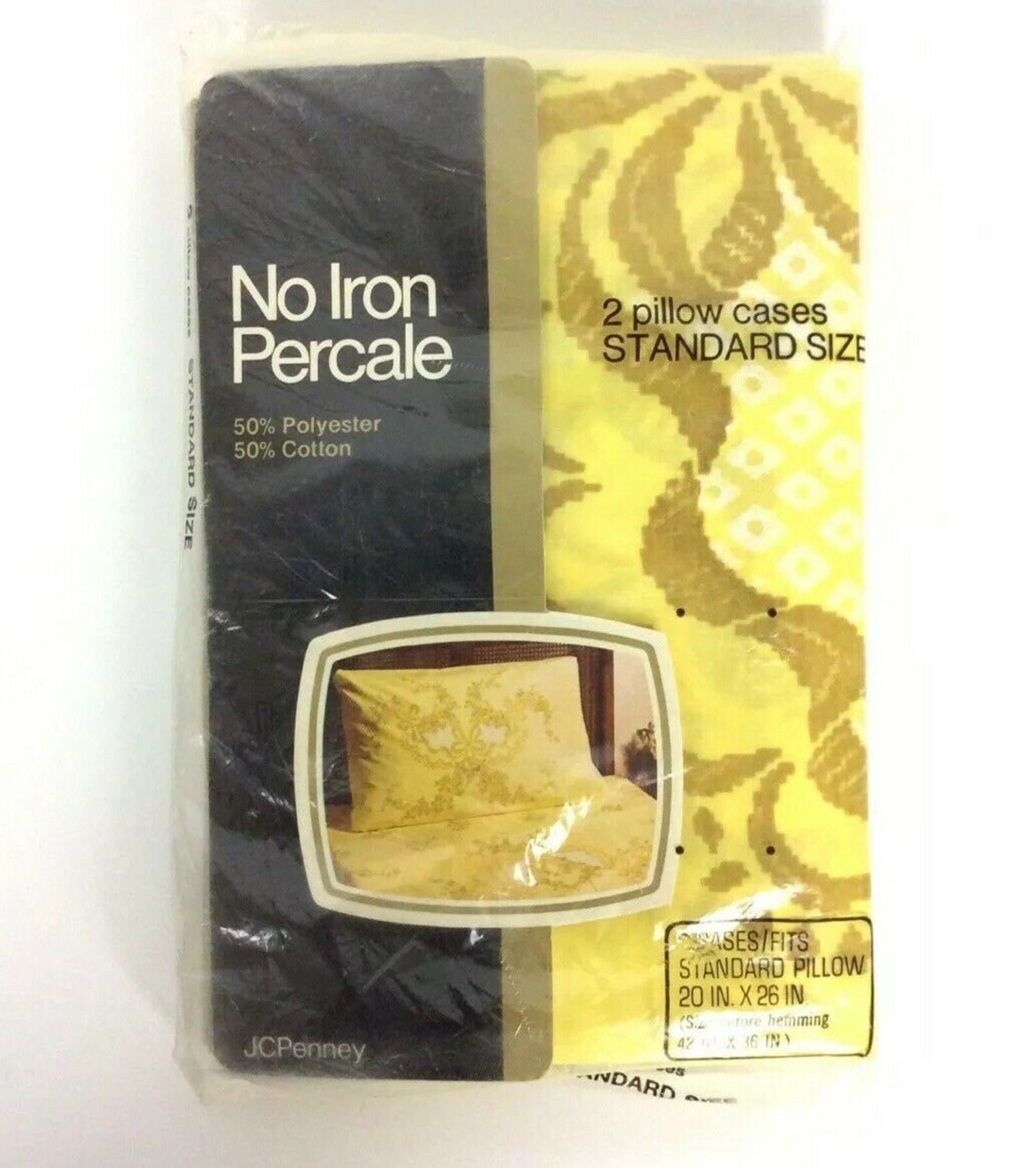 JCPenney Double Full Flat Sheet & 2 Standard Pillowcases Etsy