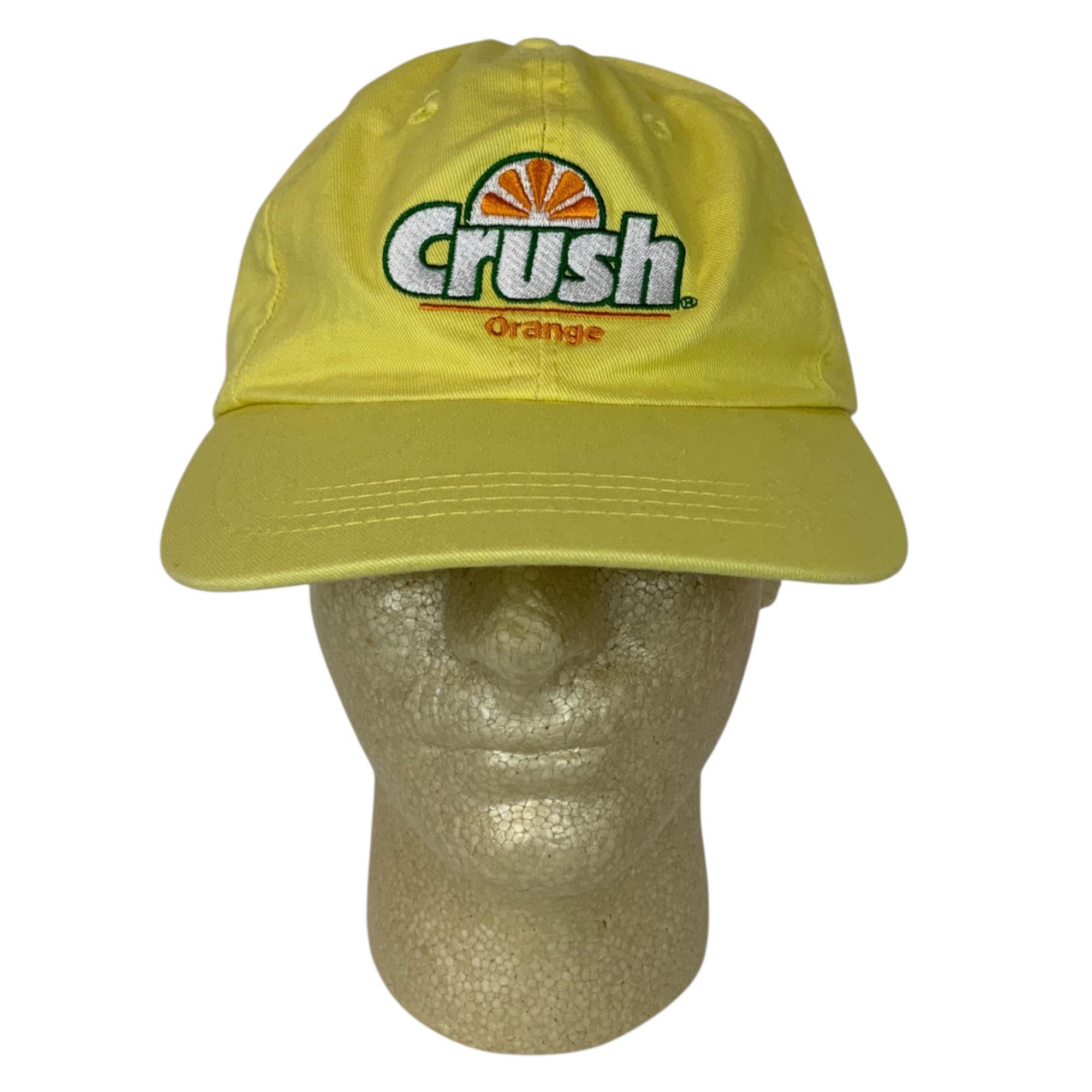 キャップ PMO VINTAGE COTTON CAP #1 YELLOW Crush Orange Yellow Embroidered Baseball Cap Hat Strapback