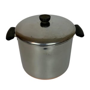 Revere Ware Copper Clad Stainless Steel 8-Quart Stockpot With Lid USA Pre-1968