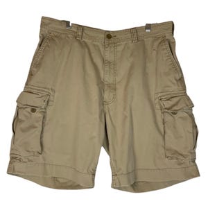 Polo Ralph Lauren Mens Khaki Cargo Shorts Size 40 Cotton With Multiple Pockets