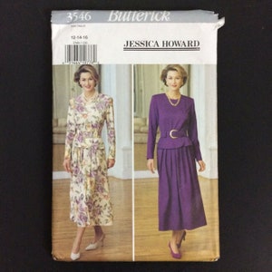 Butterick Sewing Pattern 3546 Jessica Howard Dress Size 12 14 16 Uncut