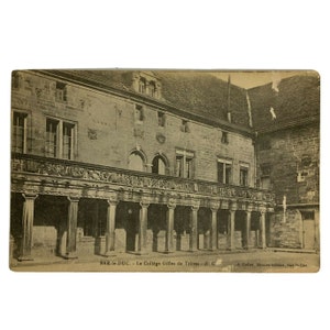 Le College Gilles de Treves Bar Le Duc Frankreich RPPC Postkarte c1900