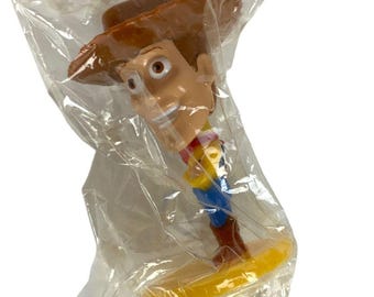Kelloggs Cereal Premium Toy Story Woody Bobblehead Figure Disney Pixar lata 90.