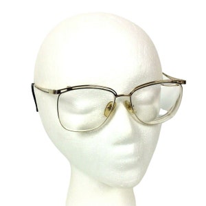 Elizabeth Arden Womens Aviator Eyeglasses Glasses Frames Gold Blue Wire 56 15 140