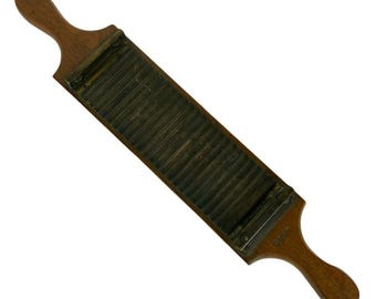 Antique Apothecary Pharmacy Tool Paddle 4989 Wood Brass c1890s-1900s