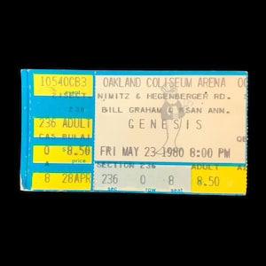 1980 Concert Ticket - Etsy