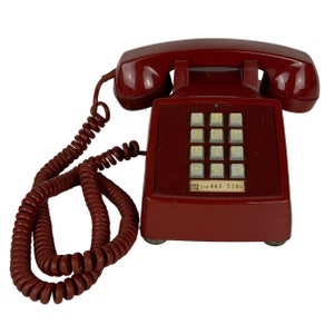 Telefono di rete fissa Telefono a pulsante Campanello elettrico Western 2500D non testato