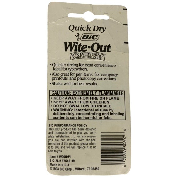 BIC Wite-Out Quick Dry Correction Fluid