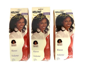 Velcro Classic Stylers Hair Curlers 3 Packs of 3 Each Pink Rollers 1.75 inch NEW