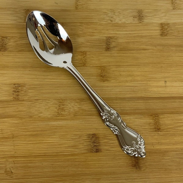 Reed and Barton Duchess Of Marlborough Slotted Serving Spoon Stainless Steel