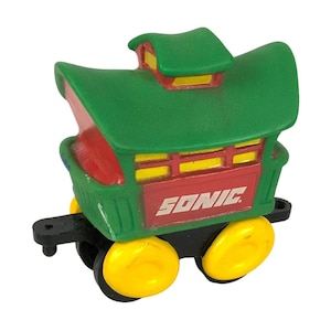 Sonic Wacky Pack Toy 1993 Holiday Express Dr Pepper Train Plastic Collectible