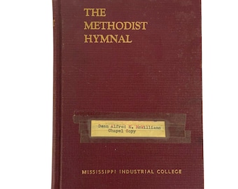 The Methodist Hymnal Official Vintage 1963 Red Hardcover Book