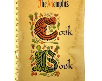 vintage The Memphis Cook Book, 13e édition, 1969 Junior League Tennessee, reliure spirale