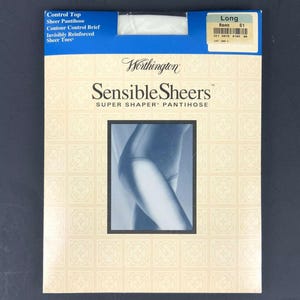 Worthington SensibleSheers Super Shaper Pantyhose Size Long Bone Control Brief