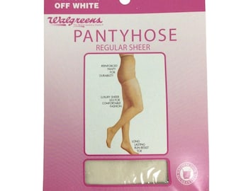Walgreens Regular Sheer Pantyhose One Size Off White Nylon Blend