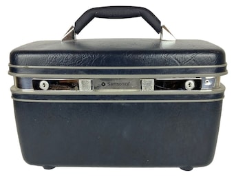 Vintage Samsonite Profile II Cosmetic Train Case Hard Shell With
