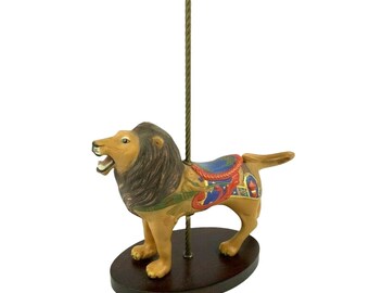 The Franklin Mint Treasury Of Carousel Art Lion Figurine By William Manns 1988