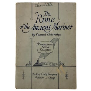 The Rime Of The Ancient Mariner By Samuel Coleridge Beckley-Cardy Co 1916 Paperback