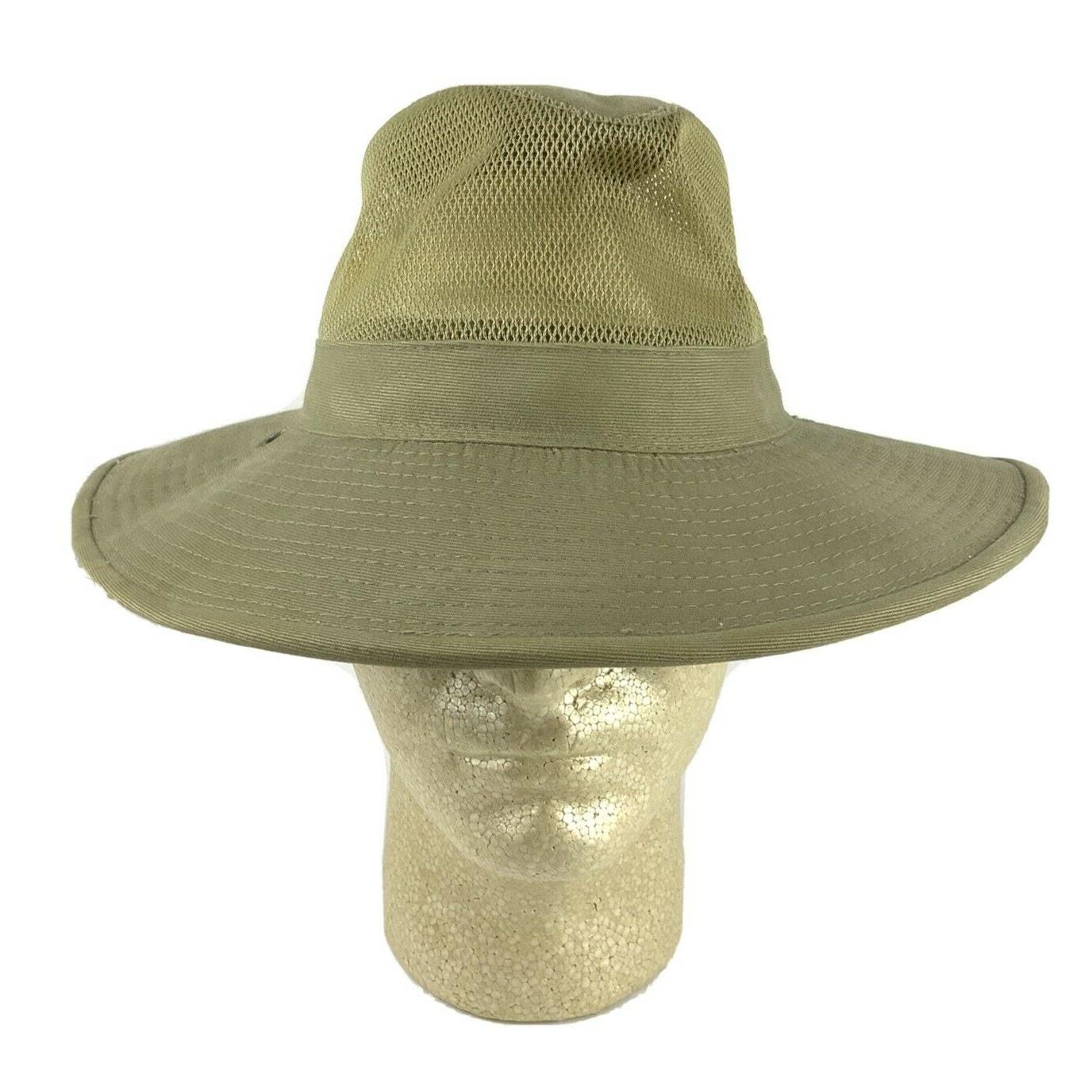 Dorfman Pacific Co Khaki Floppy Vented Hat Size Small 