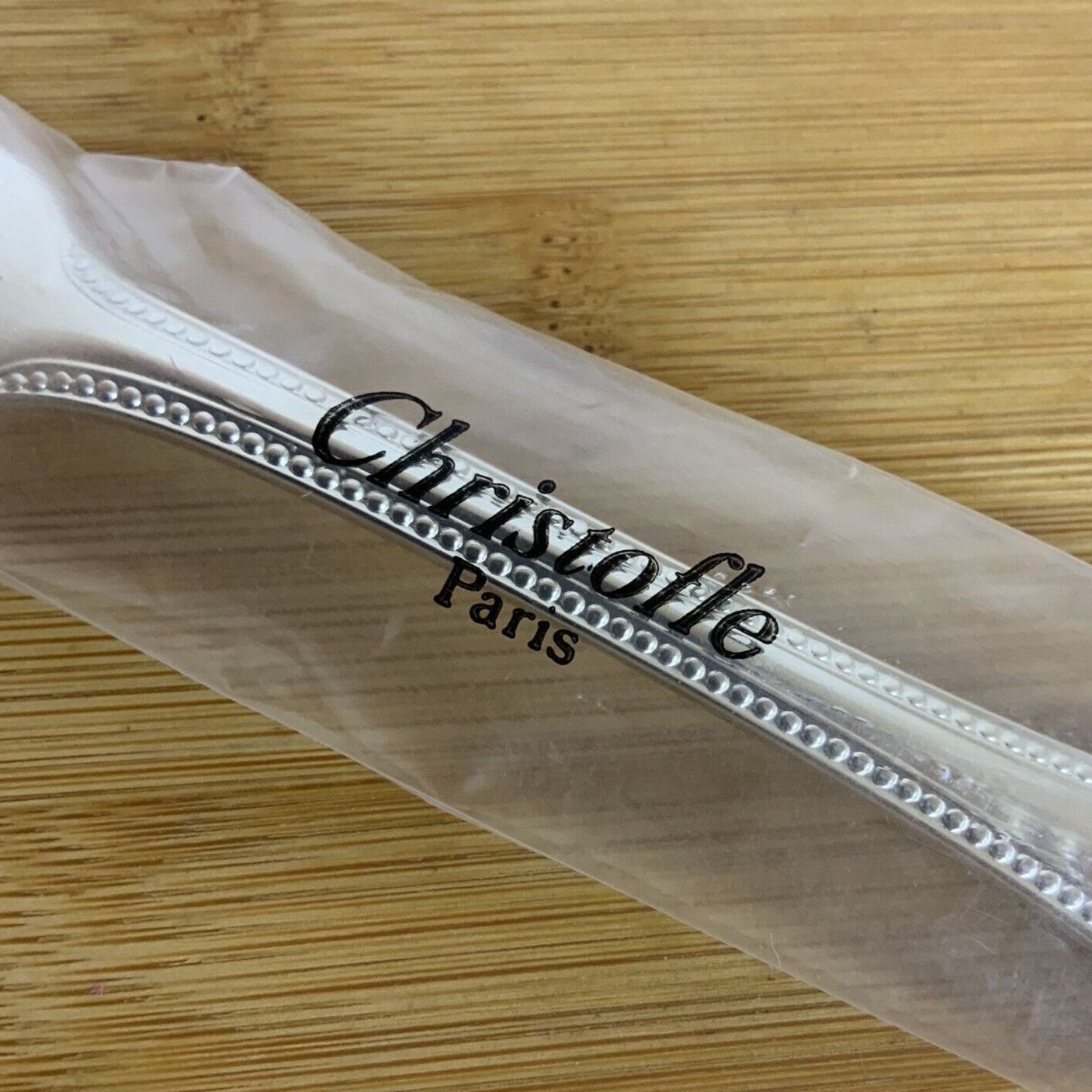 Christofle France Perles ONE ディナーフォーク シルバープレート 