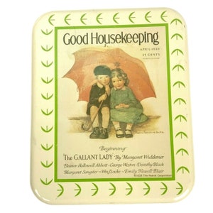 Good Housekeeping Advertising Handled Tin The Gallant Lady 1926 Retro Cheinco