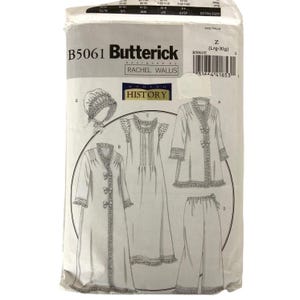 May include: A sewing pattern for a nightgown, robe, and pants. The pattern is from Butterick and is designed by Rachel Wallis. The pattern number is B5061 and the size is Z (Large-Extra Large).