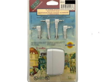 Lemax Village Collection AC Power Adapter With 4 Output Jacks 3V UL Listed