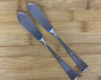 Oneida American Artistry Stainless Steel Master Butter Knife Spreaders Set of 2